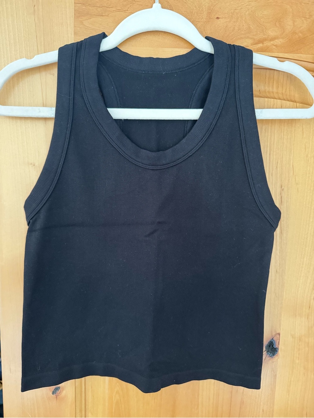 90 Degree By Reflex Black Ribbed Tank Top